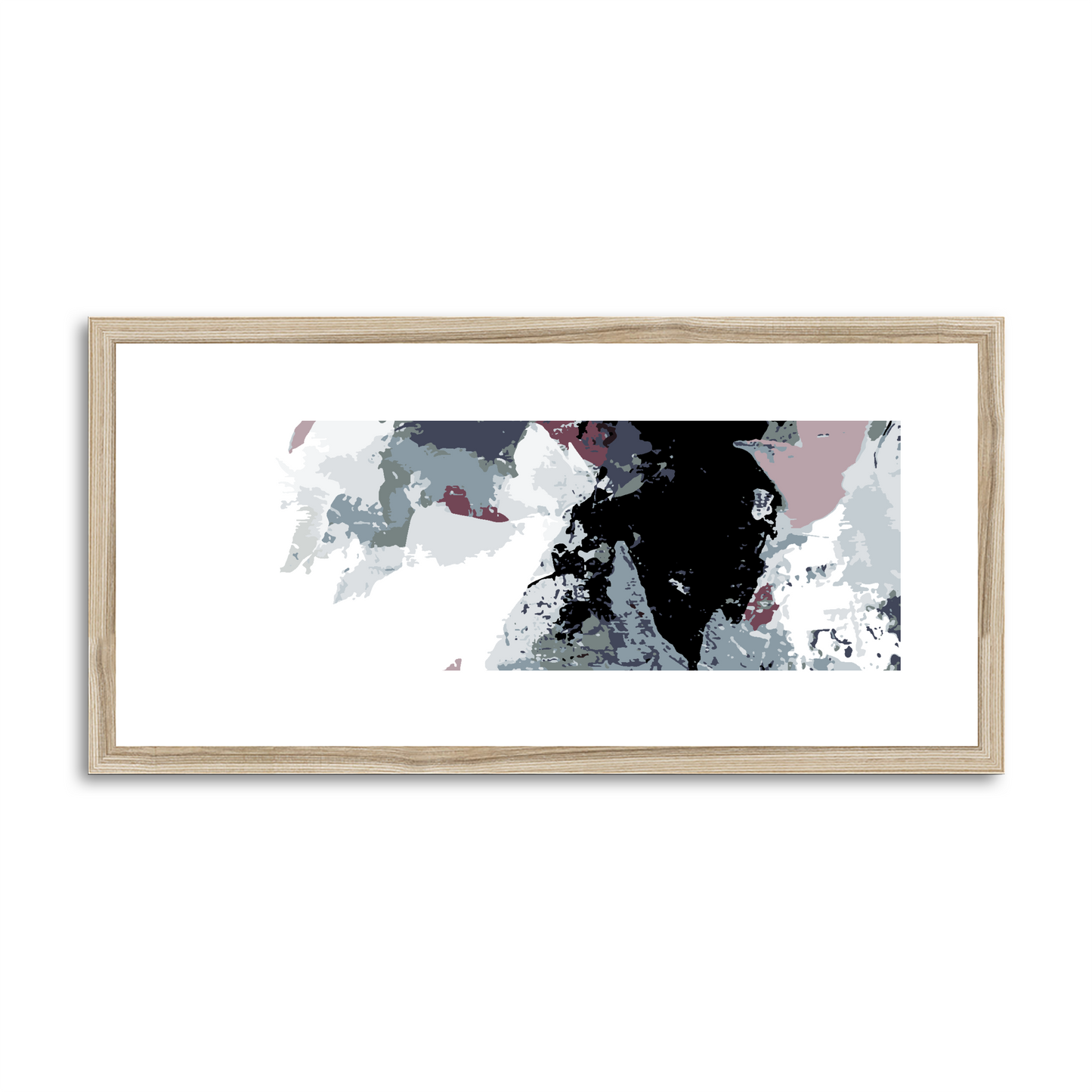 Framed Graphic Art Print, White Mat - 12x24 inches | FP-1210-7692