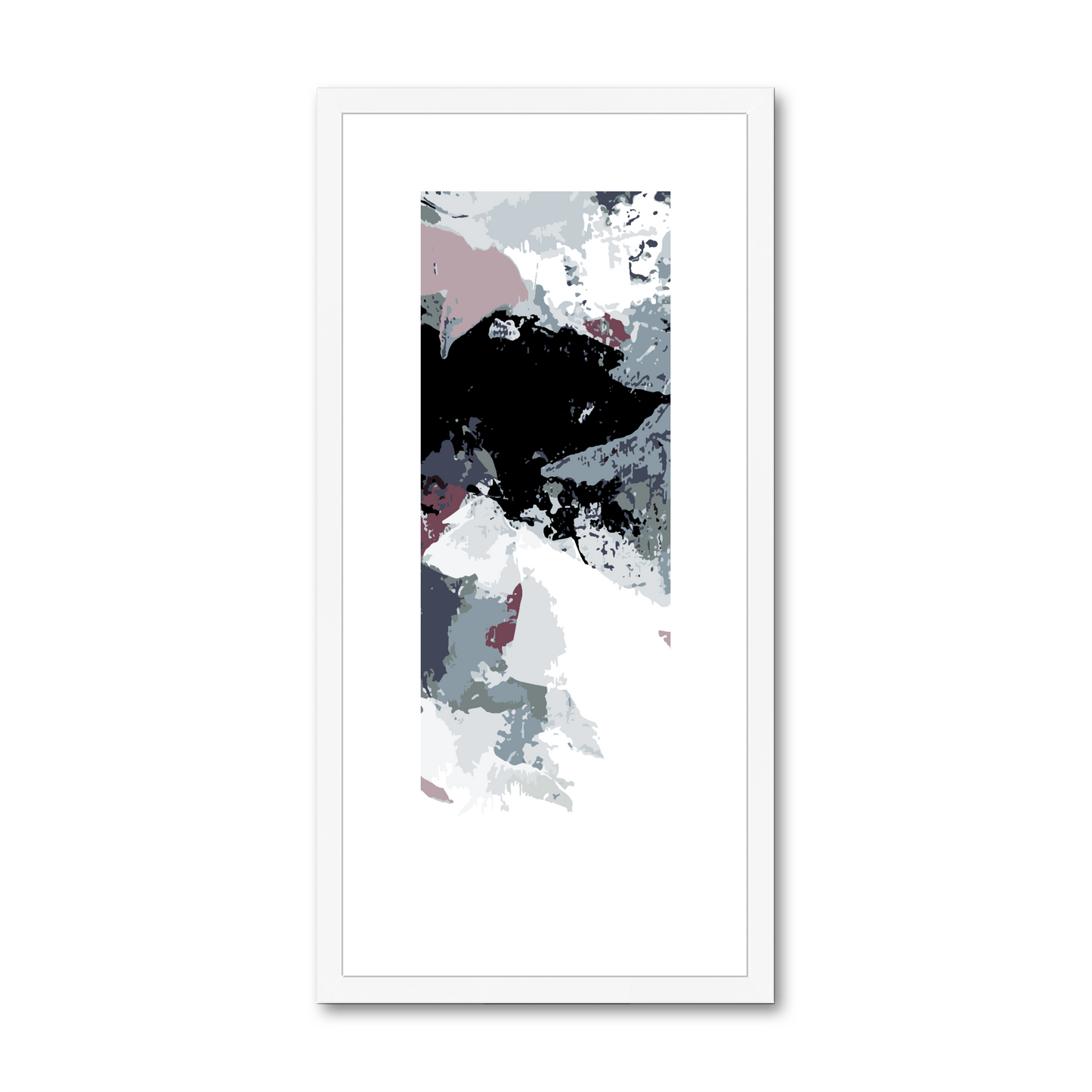 Framed Graphic Art Print, White Mat - 12x24 inches | FP-1210-7692