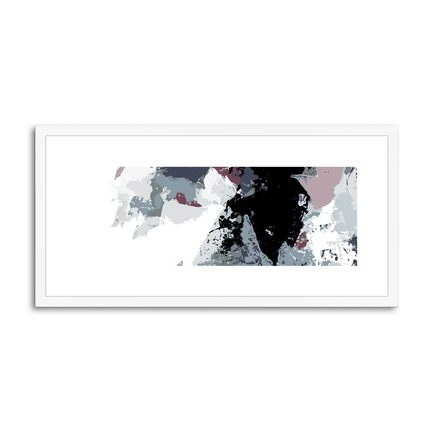 Framed Graphic Art Print, White Mat - 12x24 inches | FP-1210-7692
