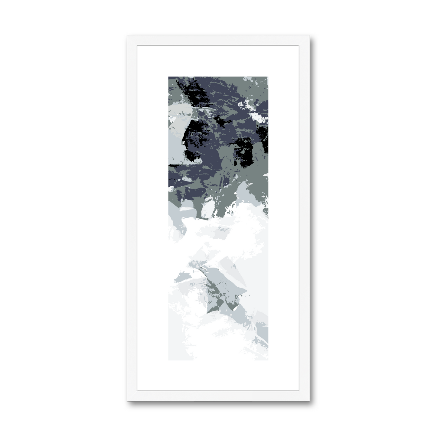 Framed Graphic Art Print, White Mat - 12x24 inches | FP-1210-7693