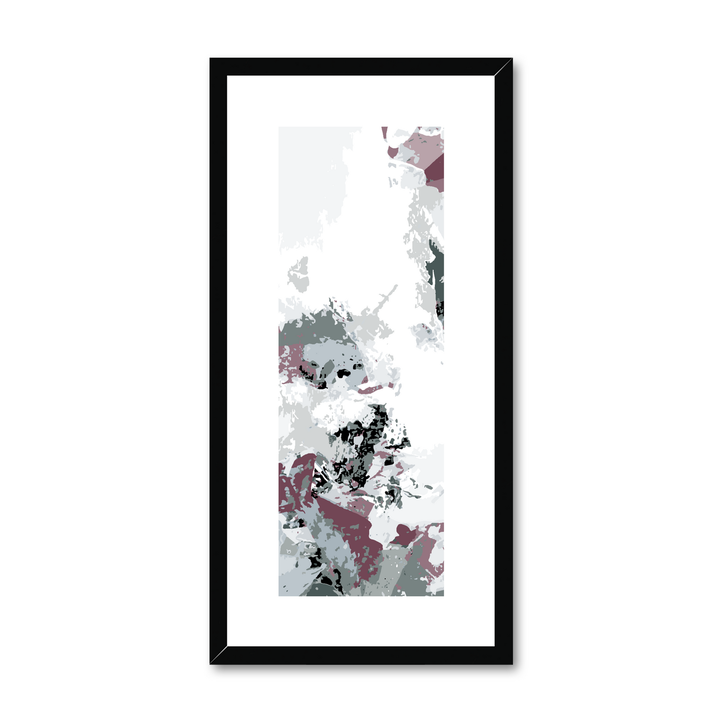 Framed Graphic Art Print, White Mat - 12x24 inches | FP-1210-7694