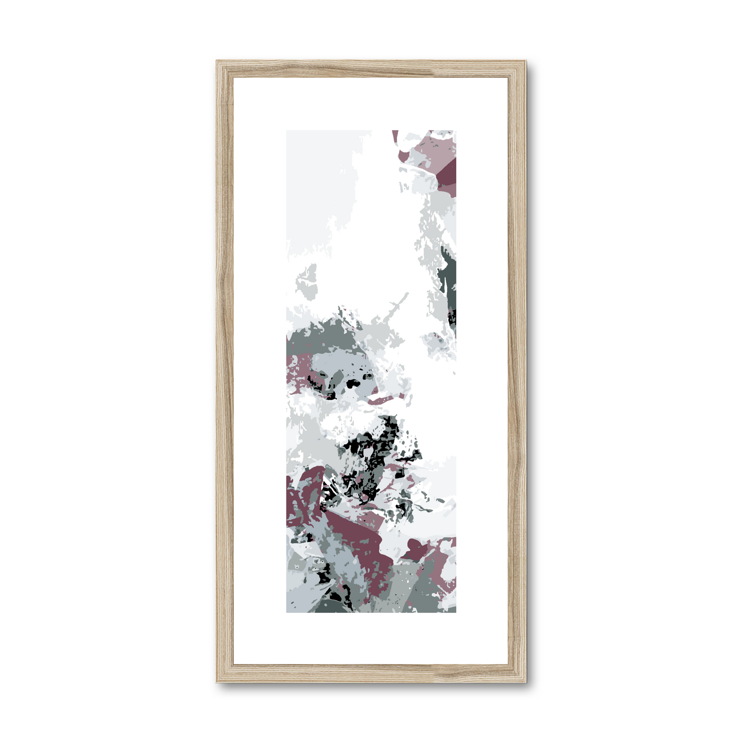 Framed Graphic Art Print, White Mat - 12x24 inches | FP-1210-7694