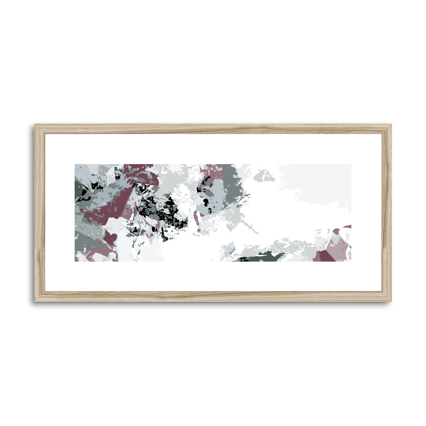 Framed Graphic Art Print, White Mat - 12x24 inches | FP-1210-7694