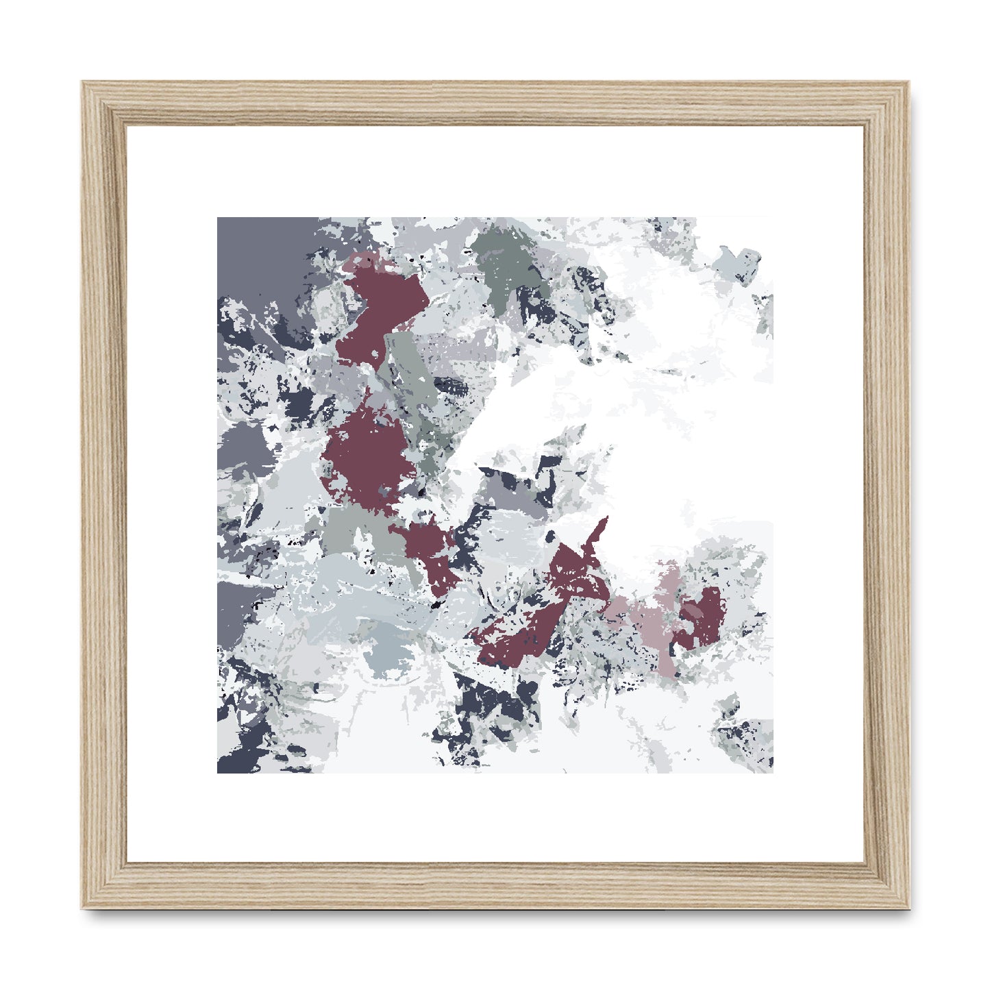 Framed Graphic Art Print, White Mat - 8x8 12x12 16x16 20x20 24x24 28x28 inches | FPS-1210-7695