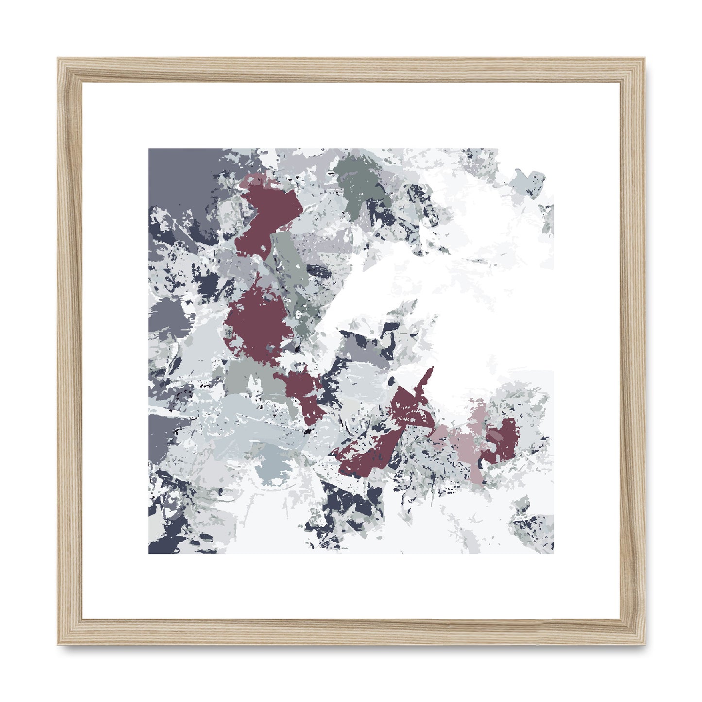 Framed Graphic Art Print, White Mat - 8x8 12x12 16x16 20x20 24x24 28x28 inches | FPS-1210-7695