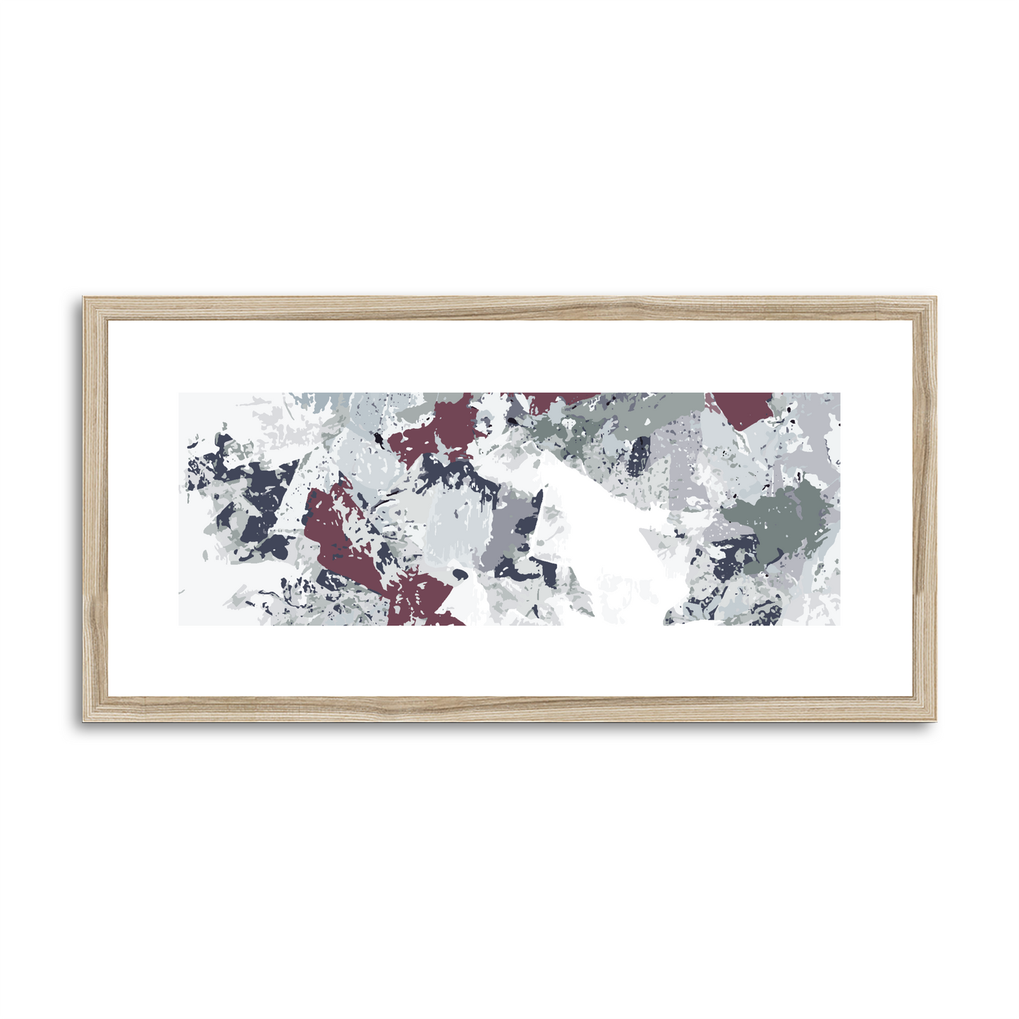 Framed Graphic Art Print, White Mat - 12x24 inches | FP-1210-7695