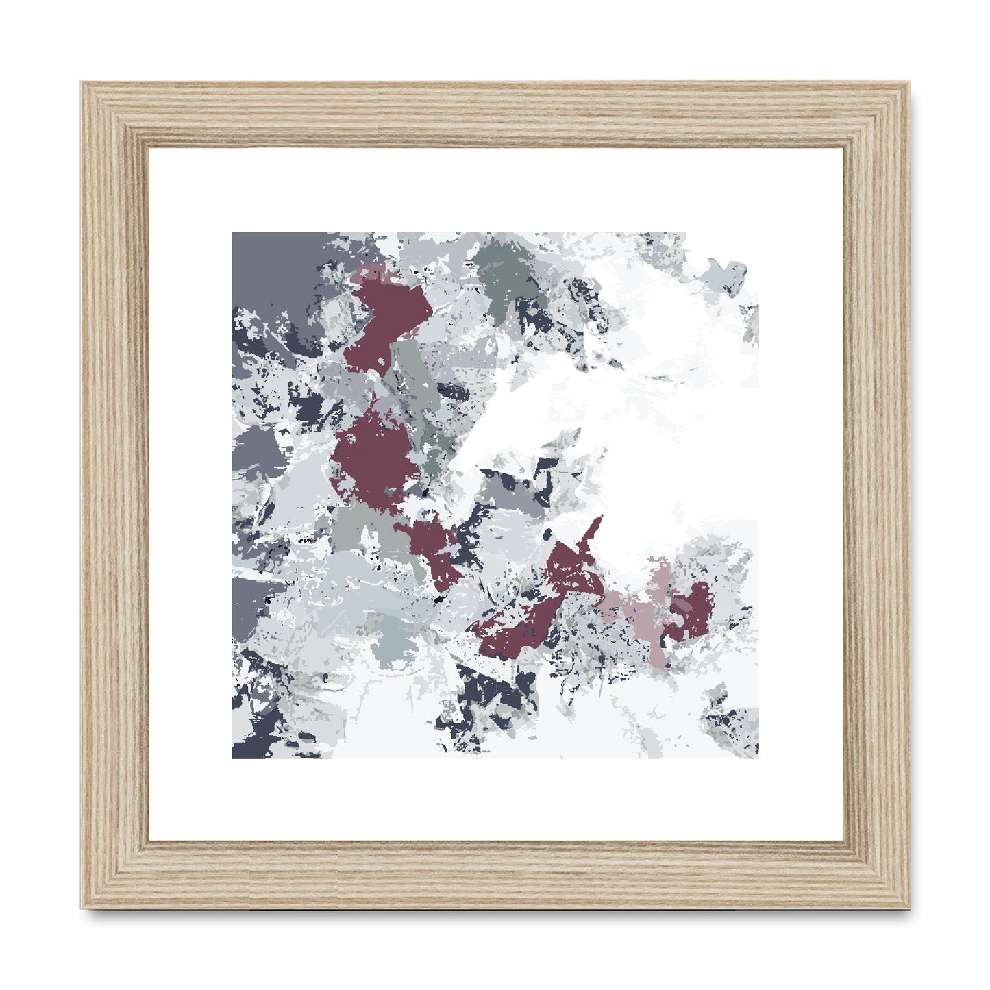 Framed Graphic Art Print, White Mat - 8x8 12x12 16x16 20x20 24x24 28x28 inches | FPS-1210-7695