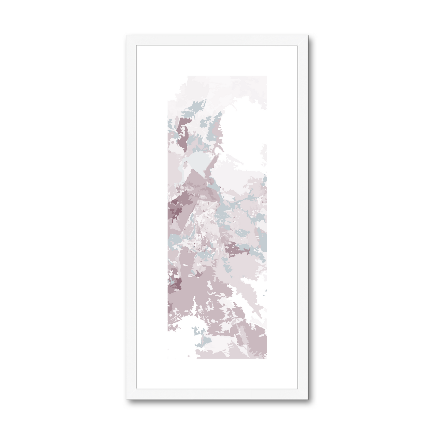 Framed Graphic Art Print, White Mat - 12x24 inches | FP-1210-7698