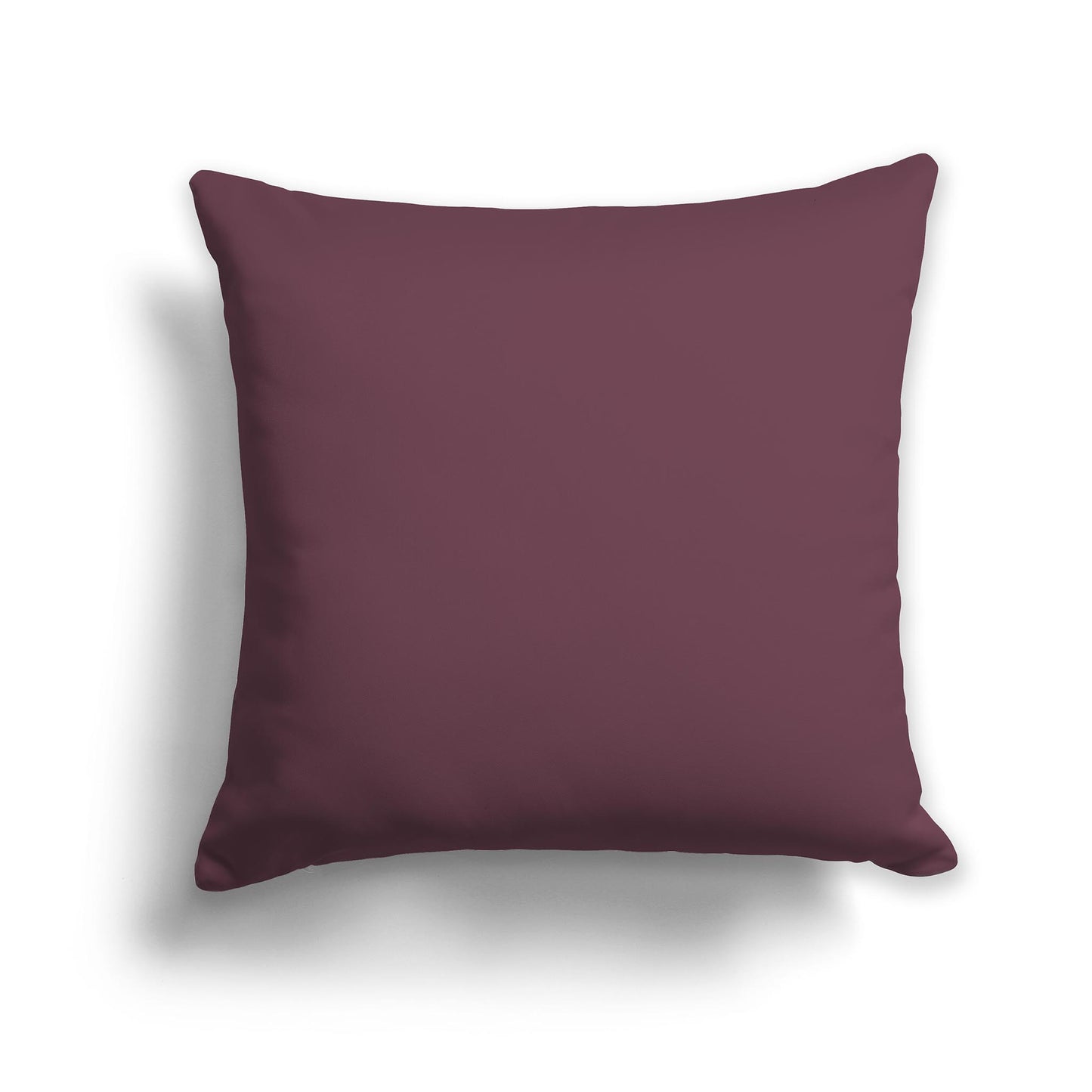 Square Throw Pillow in Solid Plum