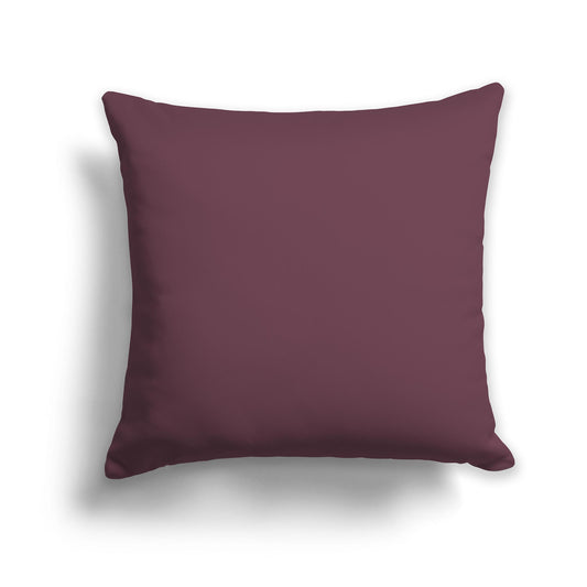 Square Throw Pillow in Solid Plum