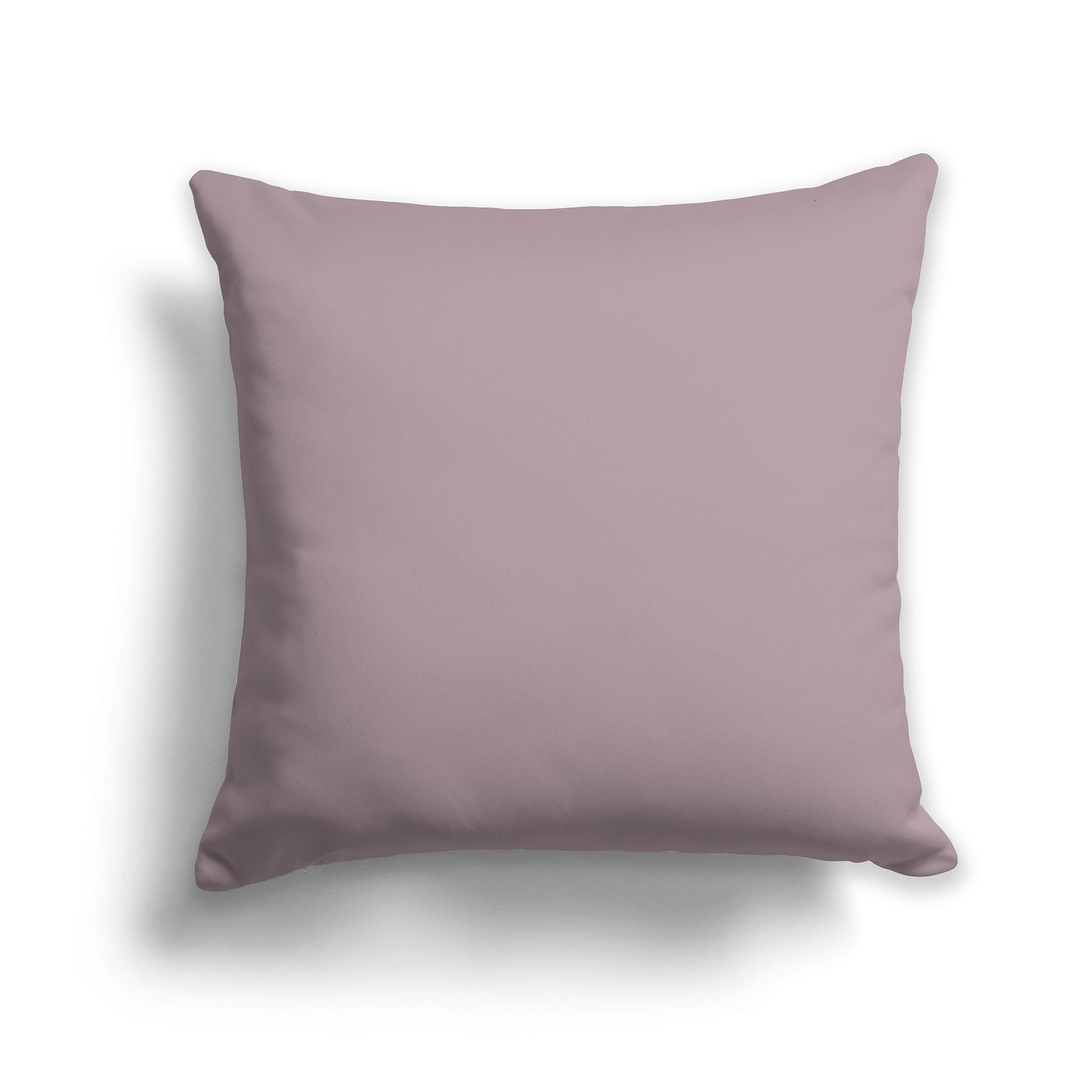 Square Throw Pillow in Solid Pale Plum