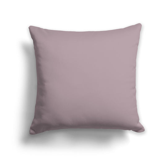 Square Throw Pillow in Solid Pale Plum