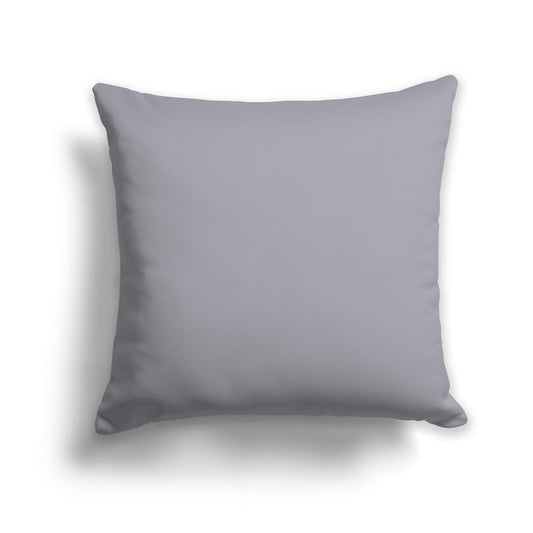 Square Throw Pillow in Solid Grey