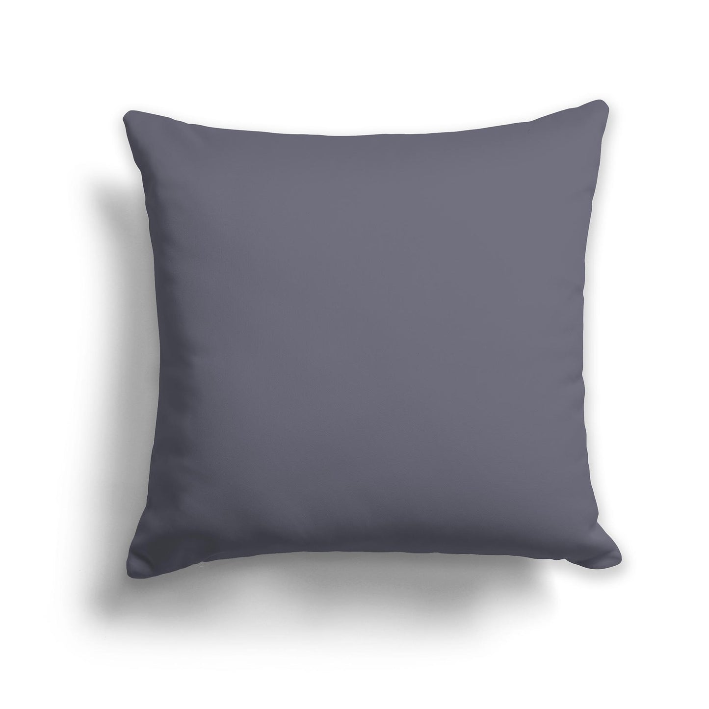 Square Throw Pillow in Solid Dark Grey