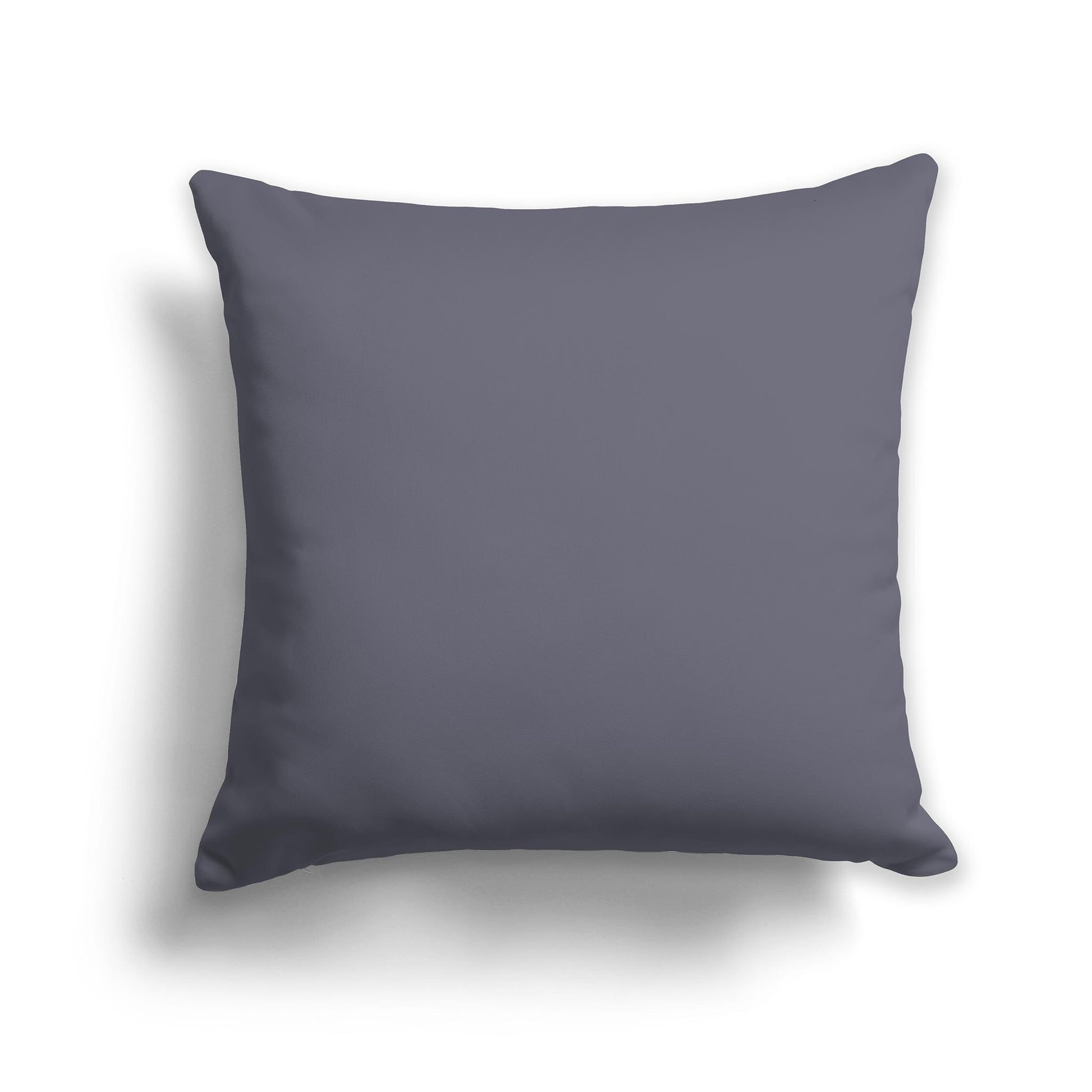 Square Throw Pillow in Solid Dark Grey