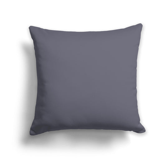 Square Throw Pillow in Solid Dark Grey