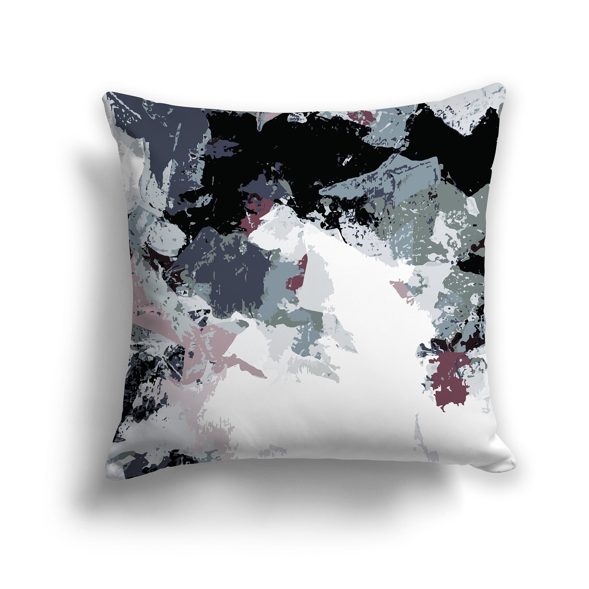 Square Throw Pillow featuring graphic art from the Stormy Sky Collection