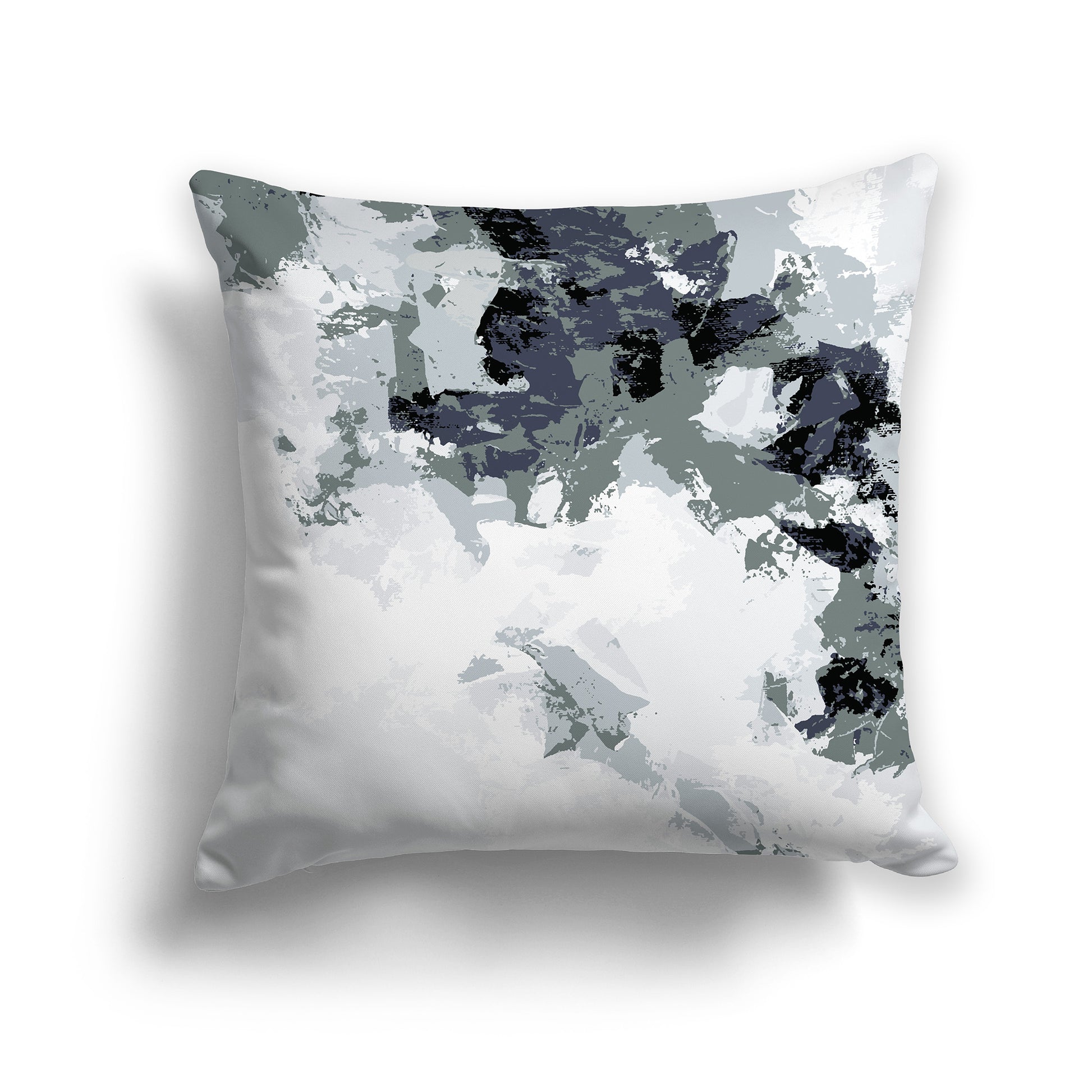 Square Throw Pillow featuring graphic art from the Shore Pebbles Collection