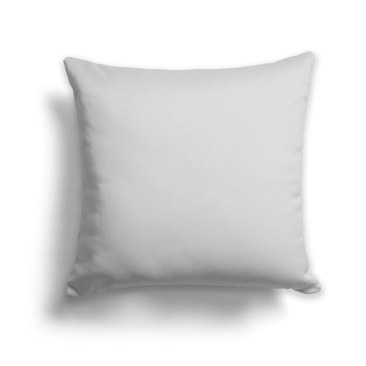 Square Throw Pillow in Solid Pale Grey