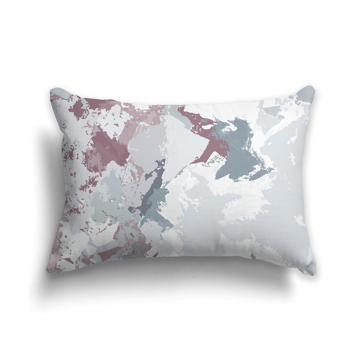 Throw Pillow with Graphic Art from the Scattered Cloud Collection | Faux Suede | 20 x 14 inches