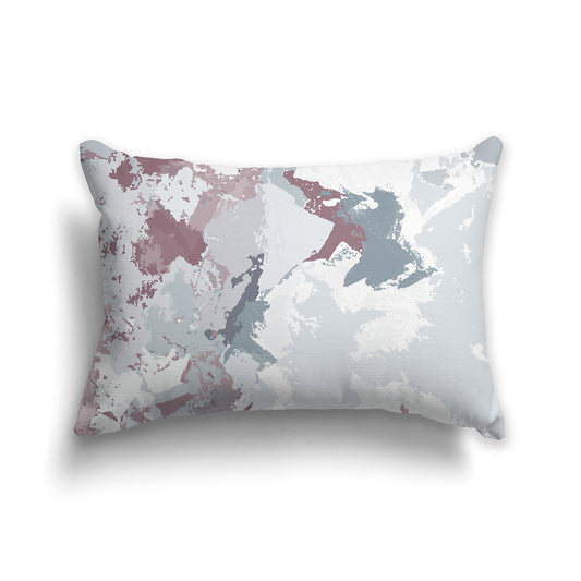 Throw Pillow with Graphic Art from the Scattered Cloud Collection | Faux Suede | 20 x 14 inches