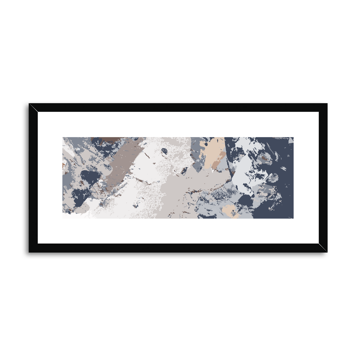 Framed Graphic Art Print, White Mat - 12x24 inches | FP-1220-7689