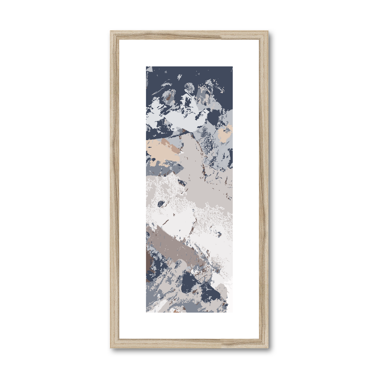 Framed Graphic Art Print, White Mat - 12x24 inches | FP-1220-7689