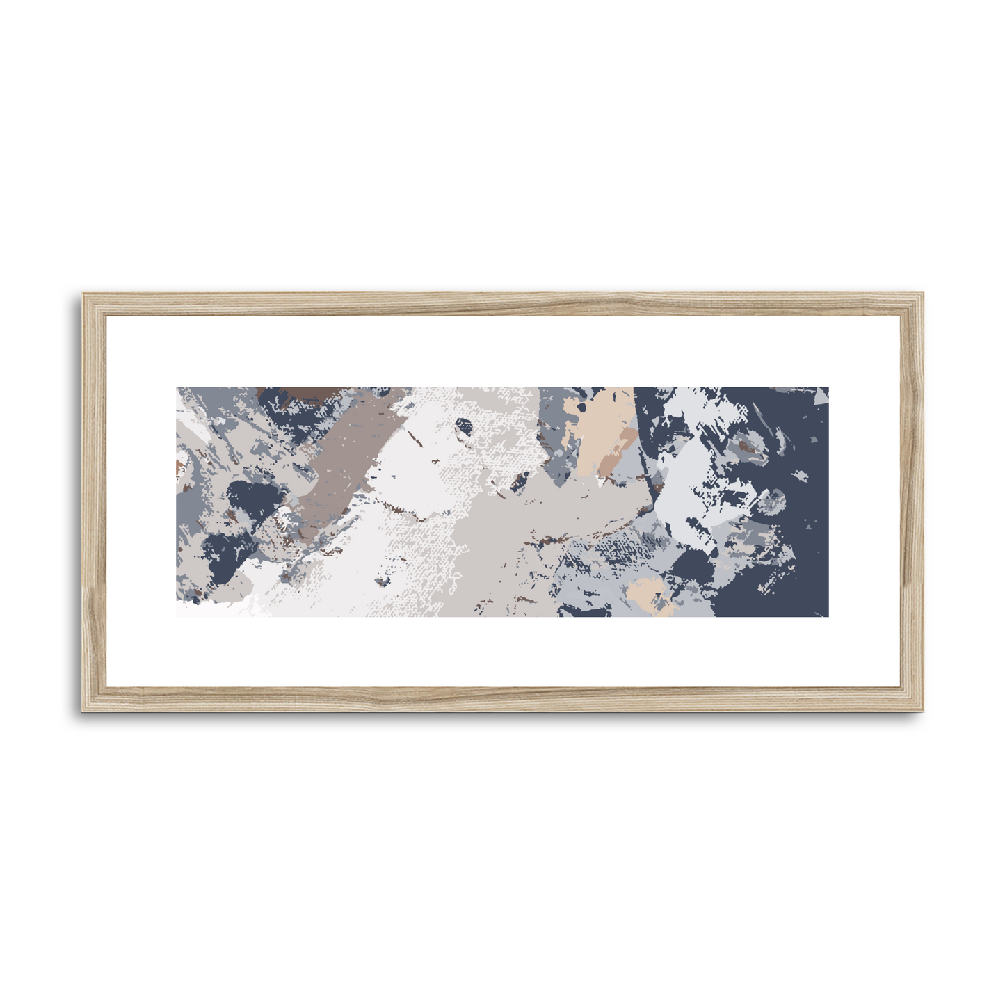 Framed Graphic Art Print, White Mat - 12x24 inches | FP-1220-7689