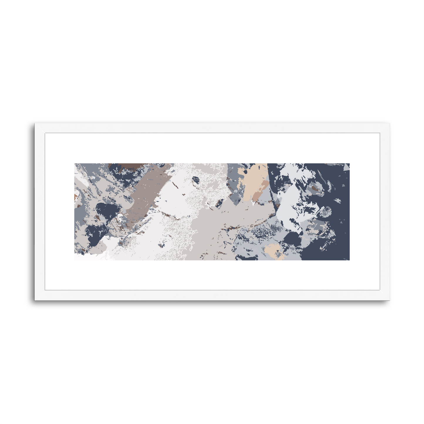 Framed Graphic Art Print, White Mat - 12x24 inches | FP-1220-7689