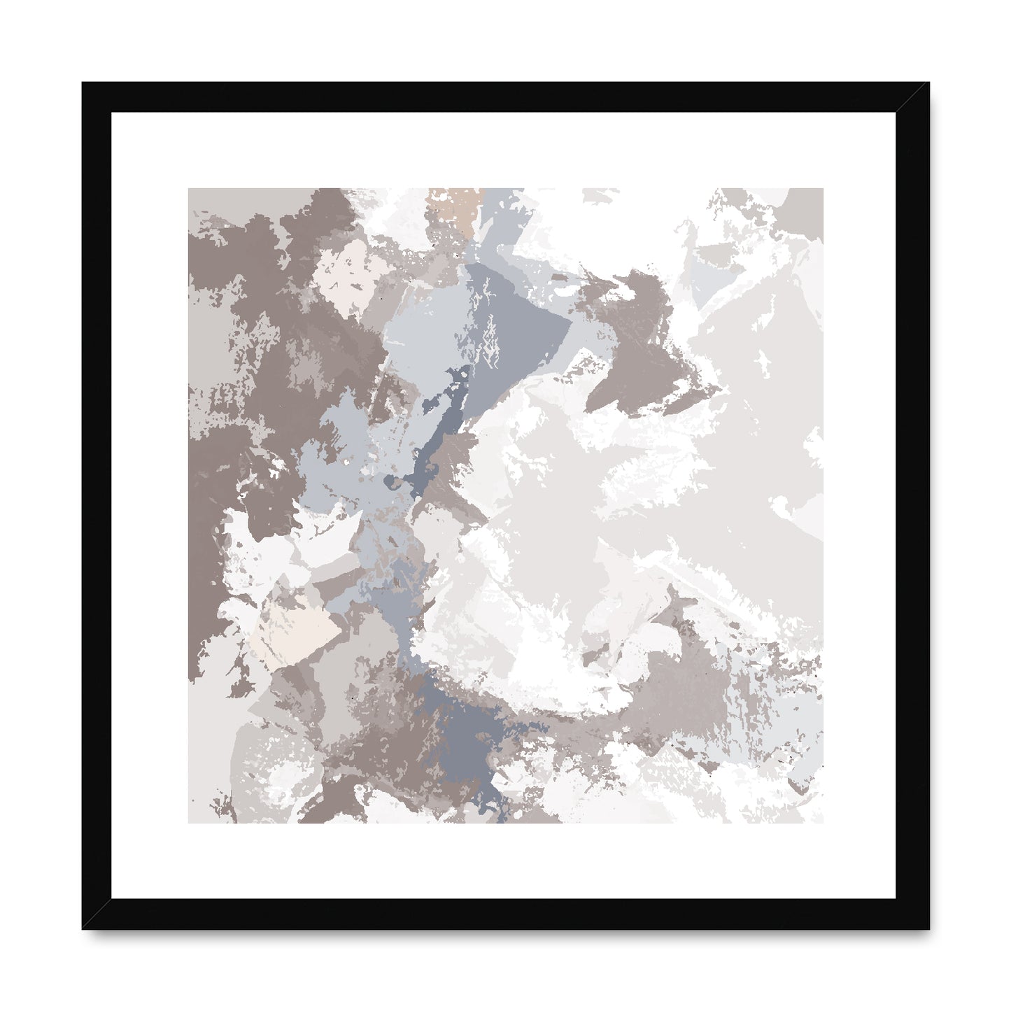 Framed Graphic Art Print, White Mat - 8x8 12x12 16x16 20x20 24x24 28x28 inches | FPS-1220-7691