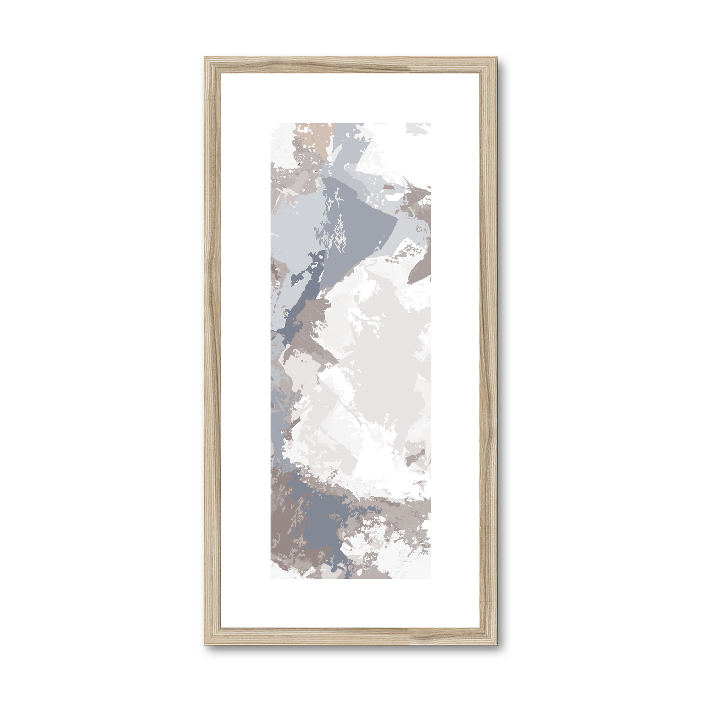 Framed Graphic Art Print, White Mat - 12x24 inches | FP-1220-7691