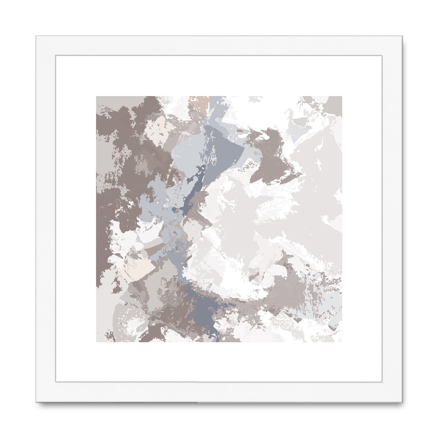 Framed Graphic Art Print, White Mat - 8x8 12x12 16x16 20x20 24x24 28x28 inches | FPS-1220-7691