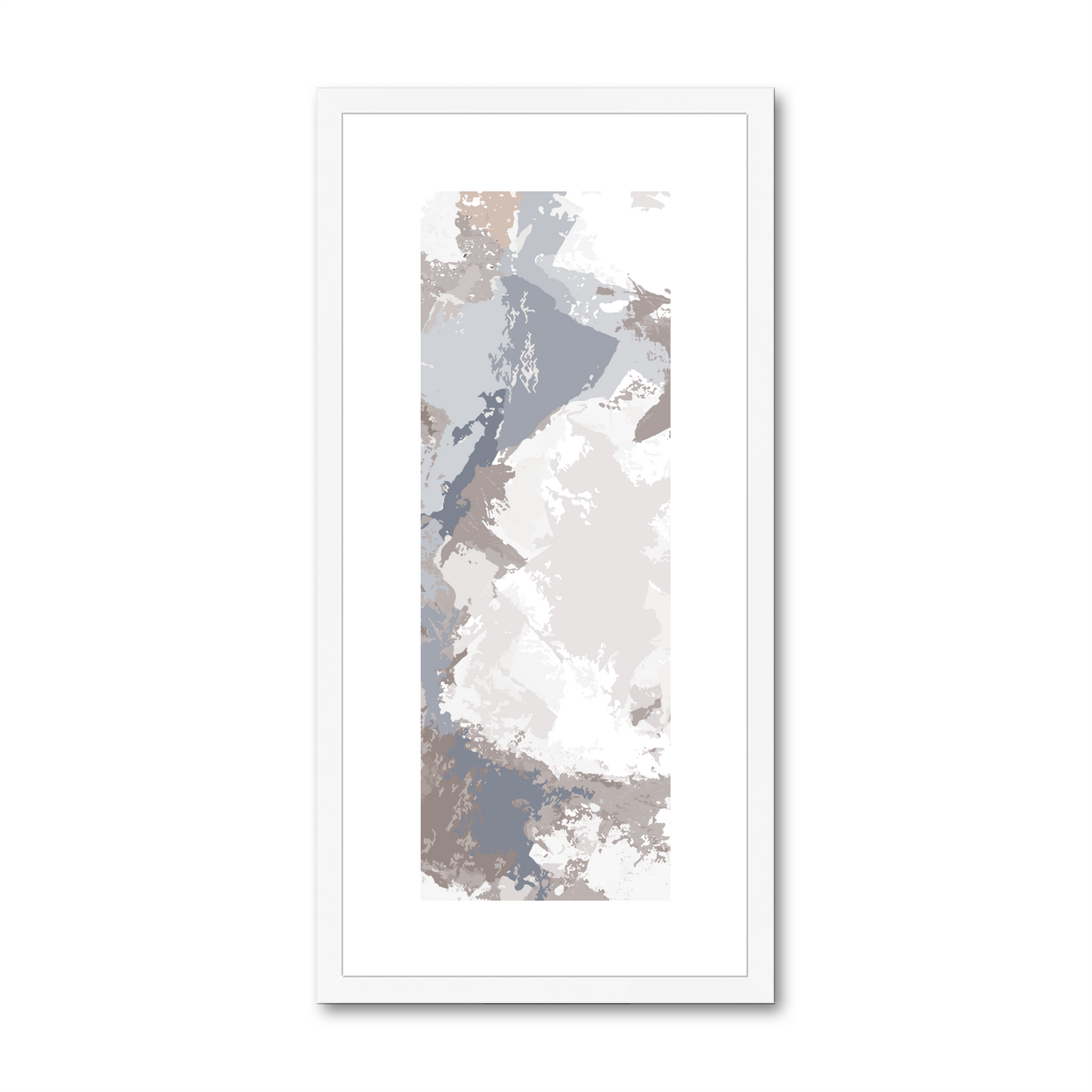 Framed Graphic Art Print, White Mat - 12x24 inches | FP-1220-7691