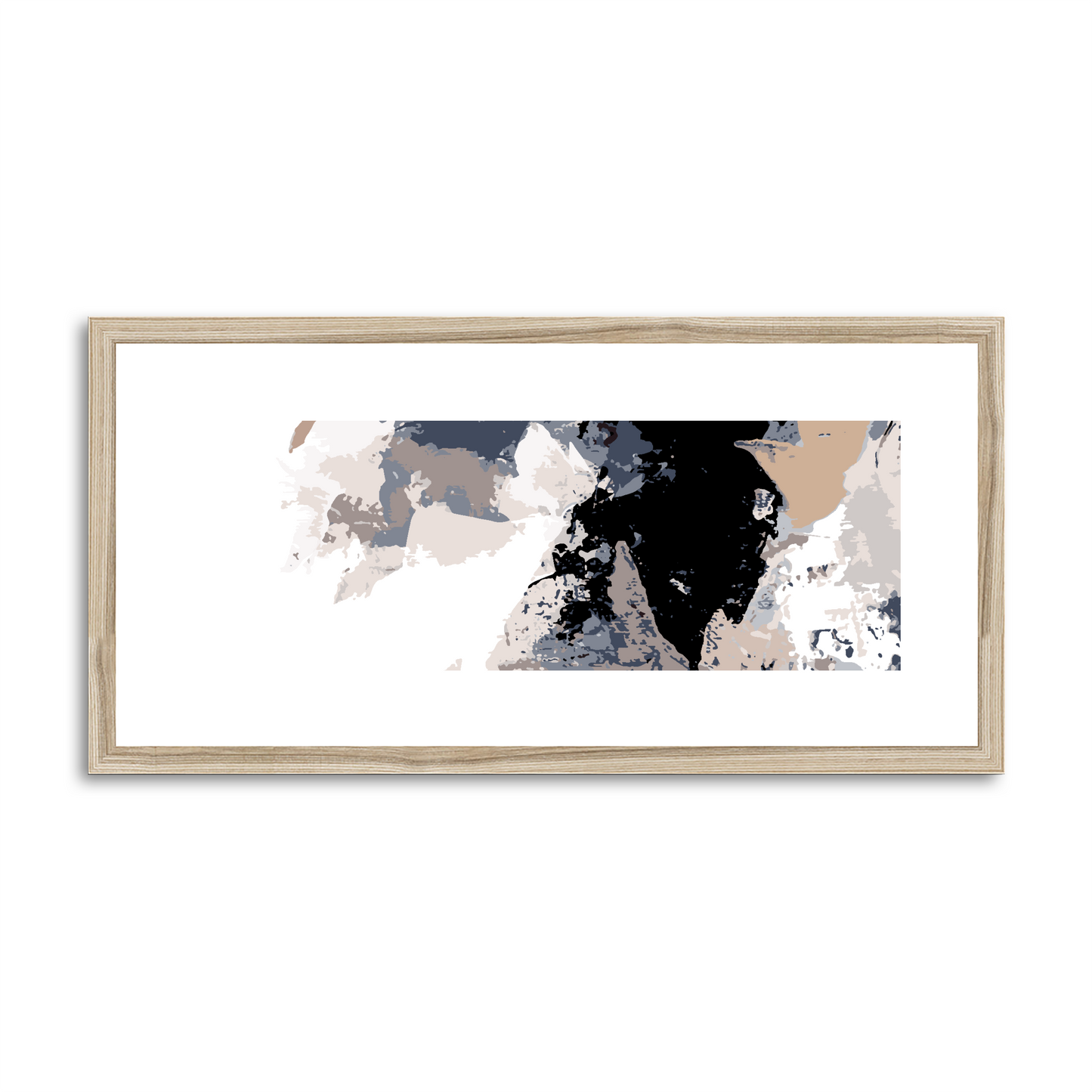 Framed Graphic Art Print, White Mat - 12x24 inches | FP-1220-7692