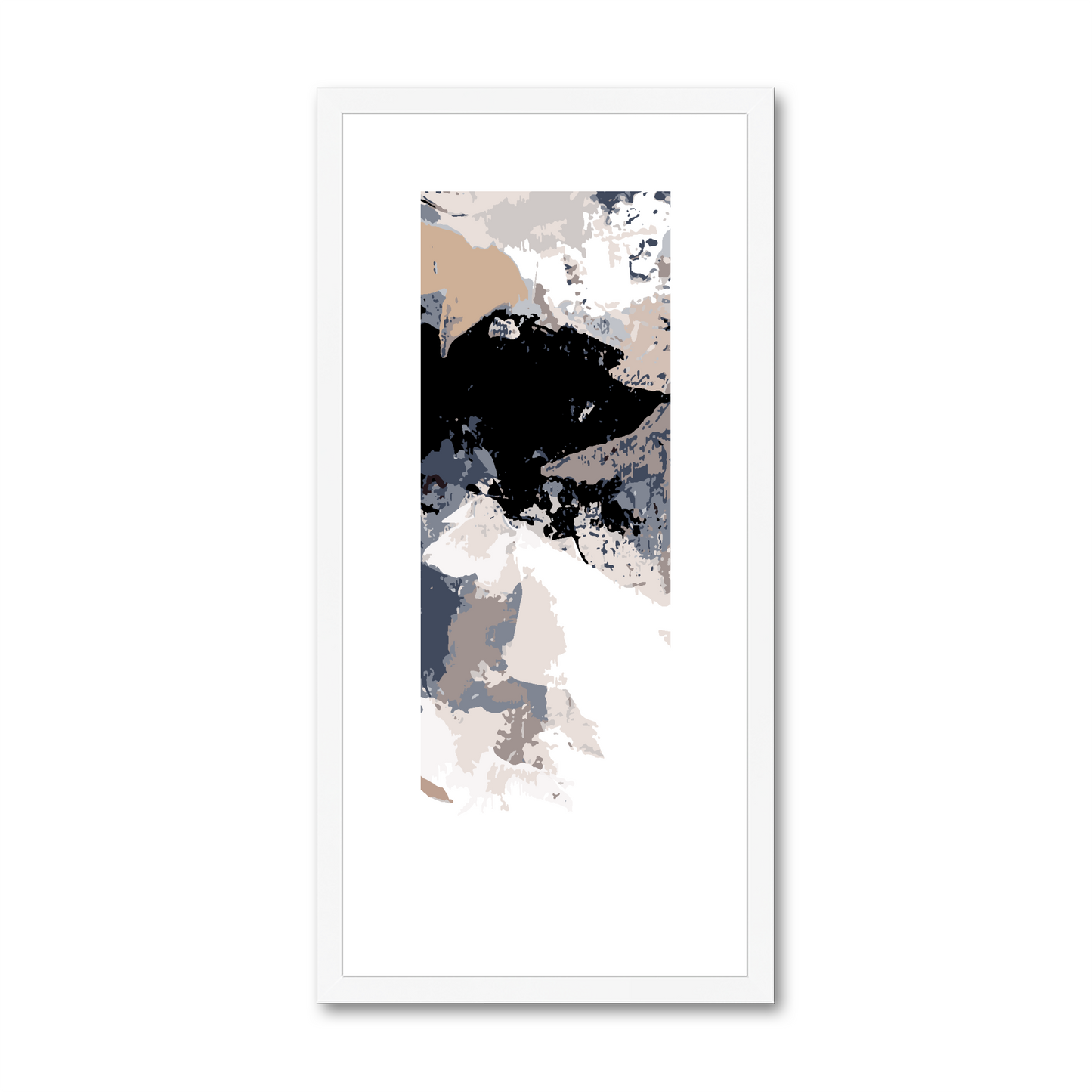 Framed Graphic Art Print, White Mat - 12x24 inches | FP-1220-7692