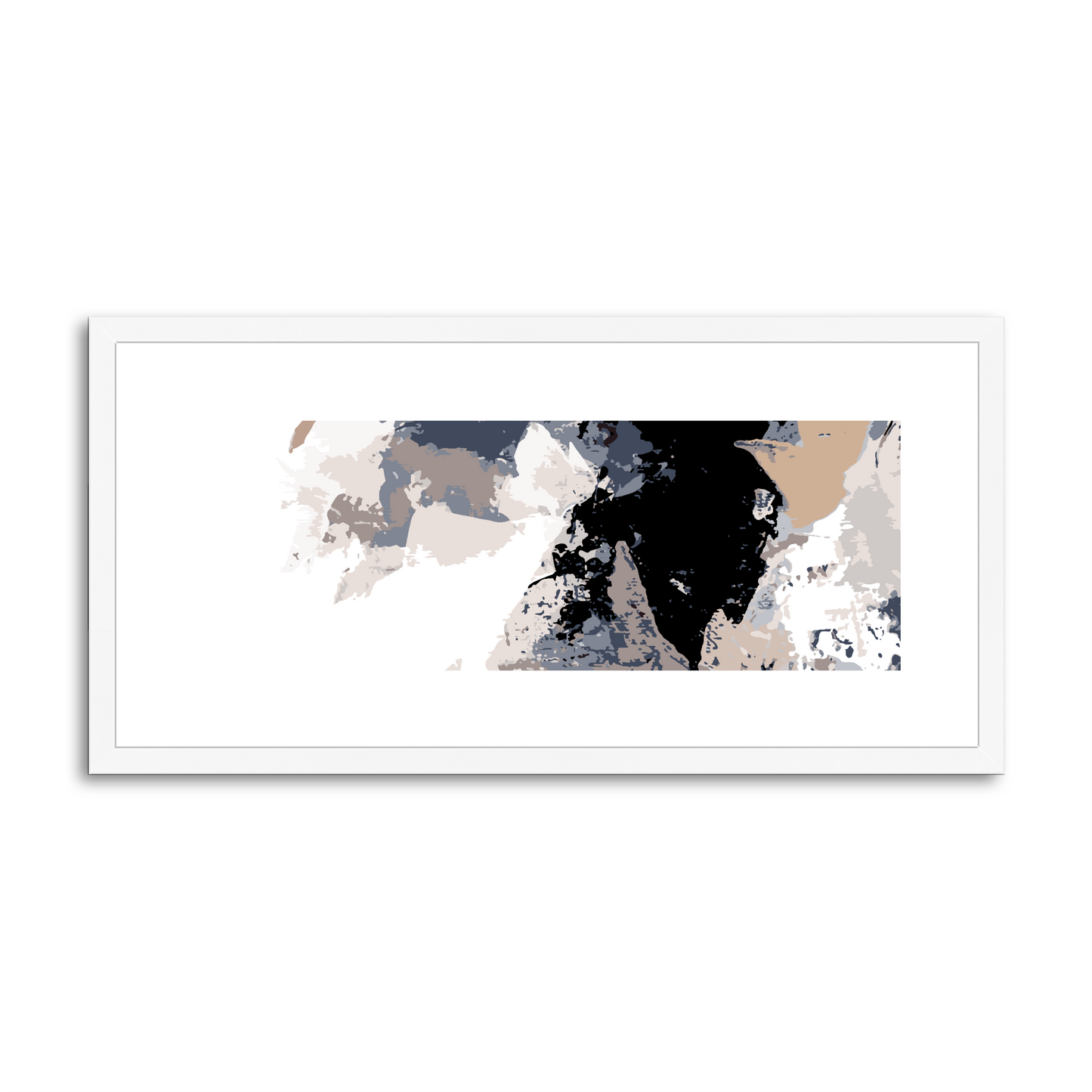 Framed Graphic Art Print, White Mat - 12x24 inches | FP-1220-7692