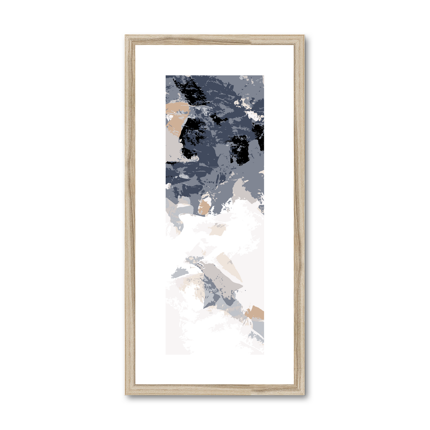 Framed Graphic Art Print, White Mat - 12x24 inches | FP-1220-7693