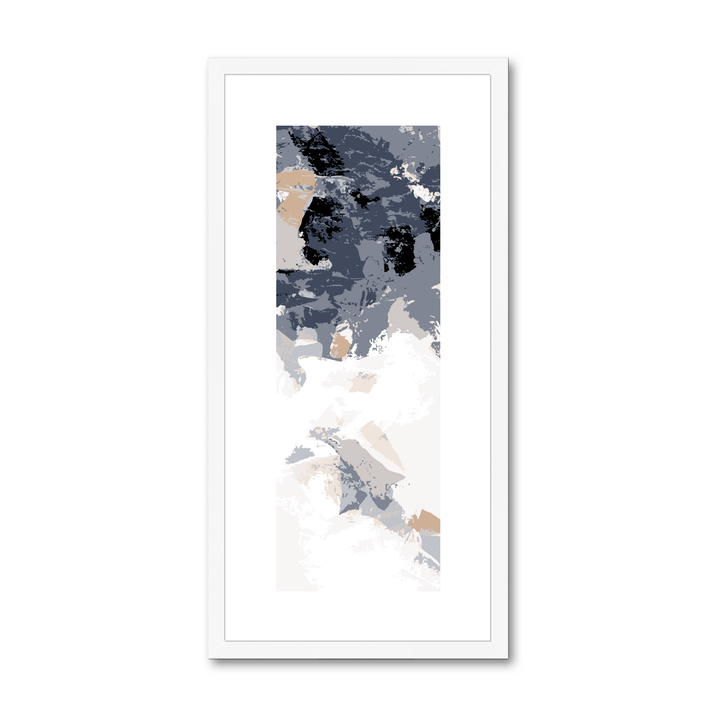 Framed Graphic Art Print, White Mat - 12x24 inches | FP-1220-7693
