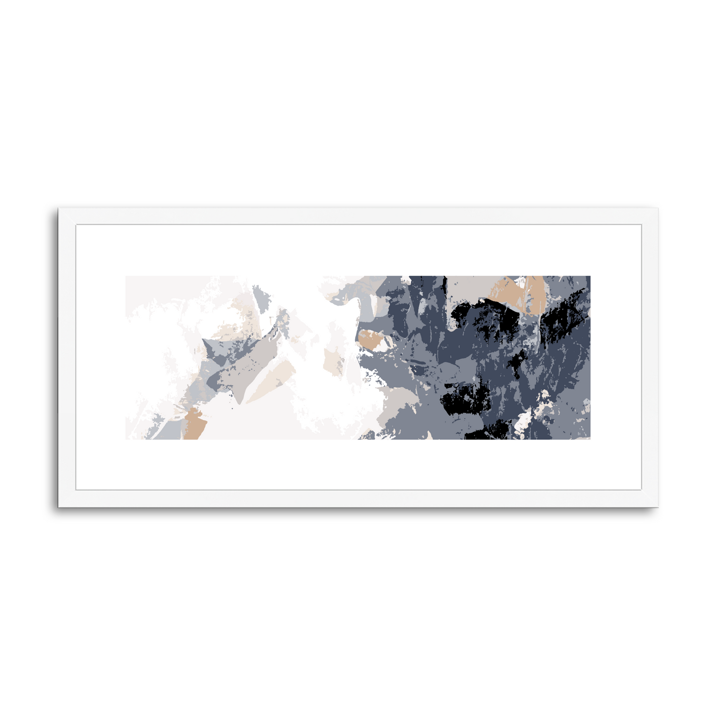 Framed Graphic Art Print, White Mat - 12x24 inches | FP-1220-7693
