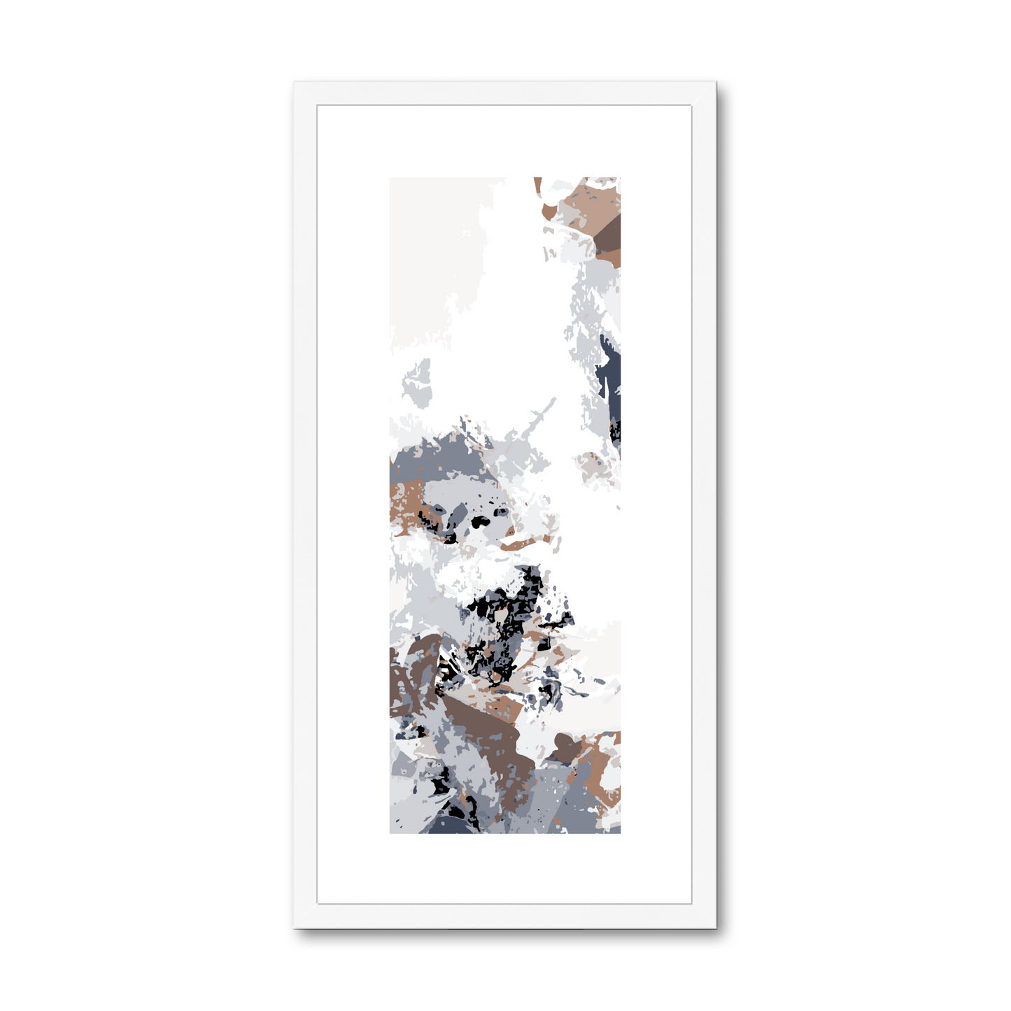 Framed Graphic Art Print, White Mat - 12x24 inches | FP-1220-7694