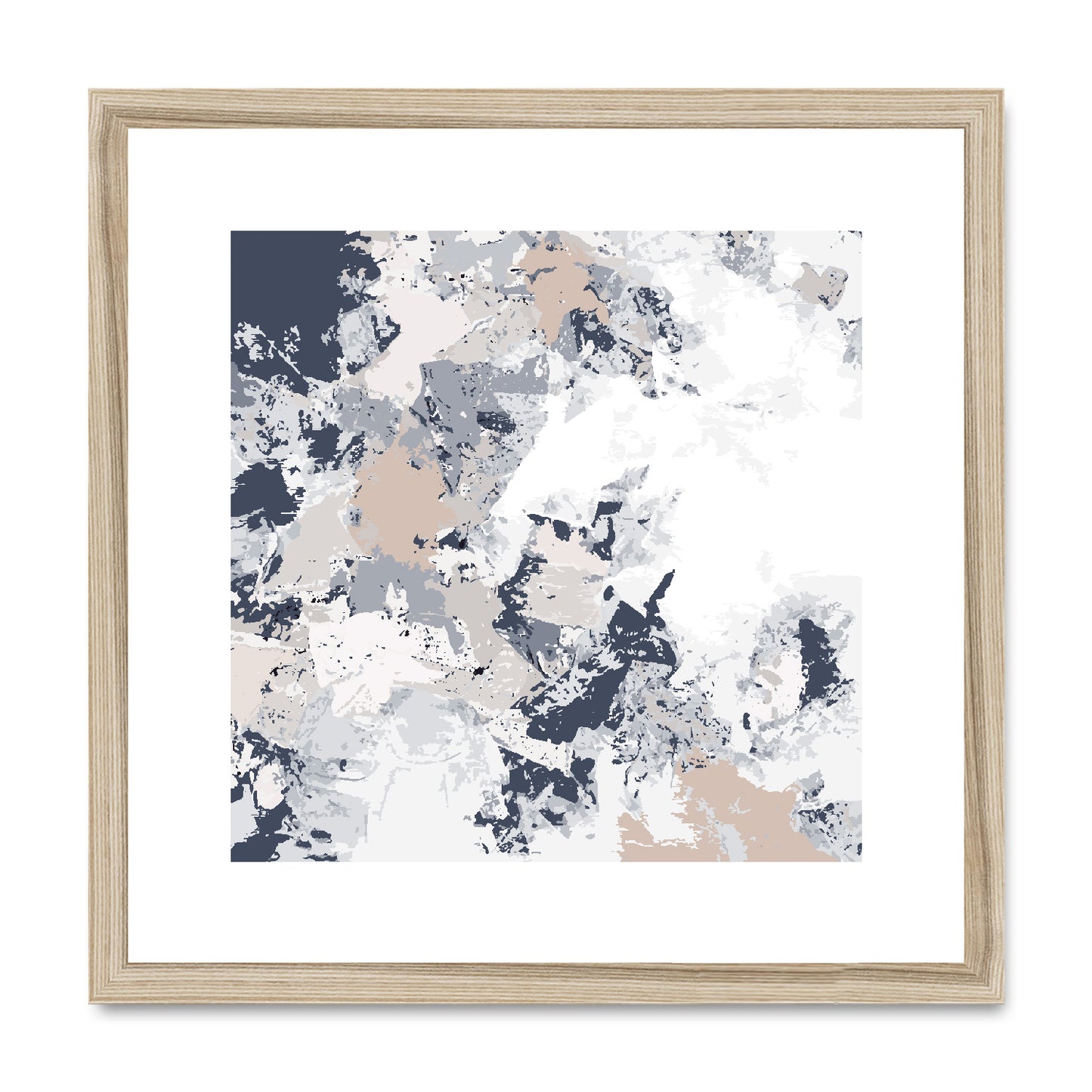 Framed Graphic Art Print, White Mat - 8x8 12x12 16x16 20x20 24x24 28x28 inches | FPS-1220-7695