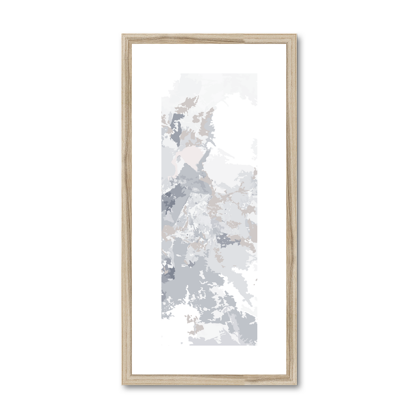 Framed Graphic Art Print, White Mat - 12x24 inches | FP-1220-7698