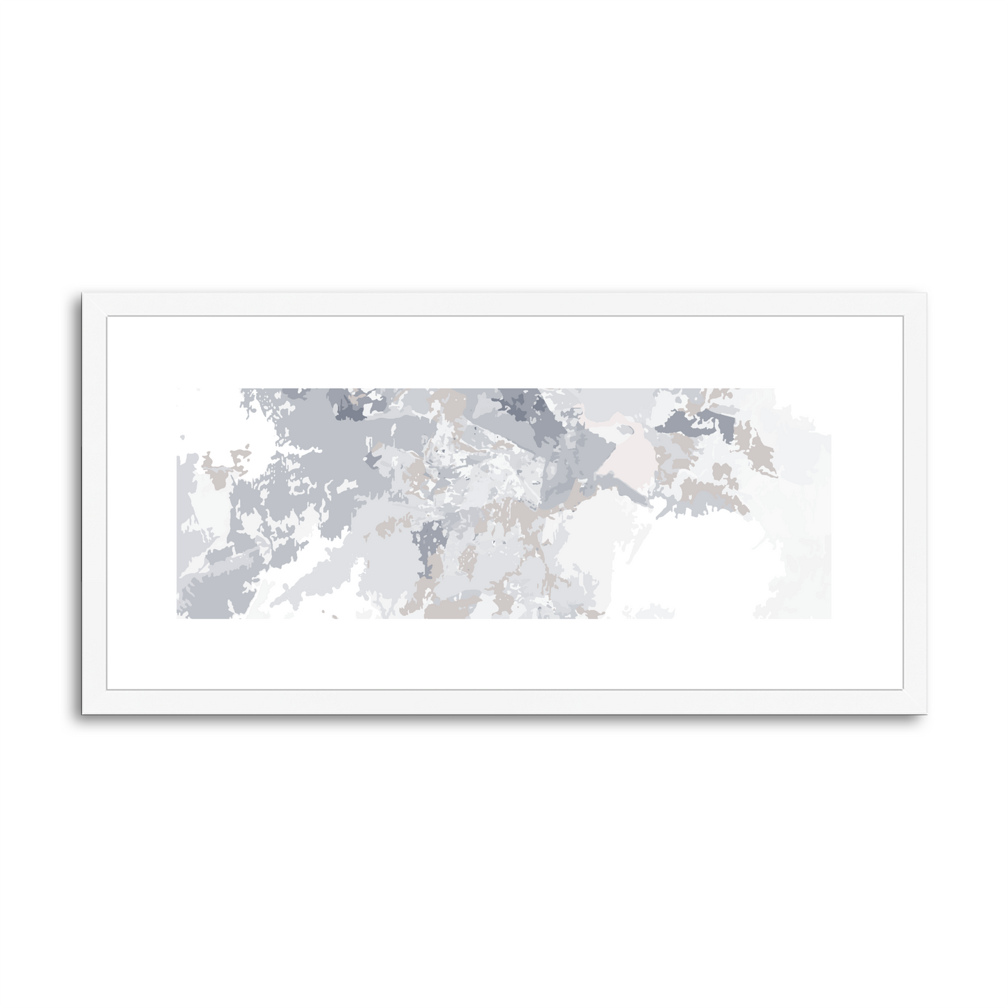 Framed Graphic Art Print, White Mat - 12x24 inches | FP-1220-7698