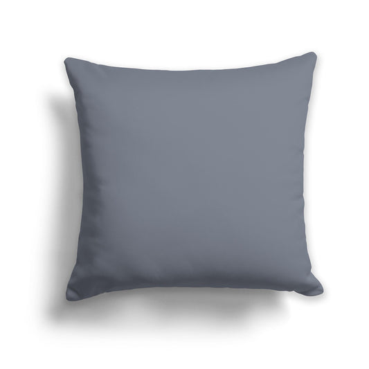 Square Throw Pillow in Solid Grey