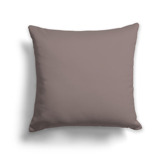 Square Throw Pillow in Solid Medium Brown