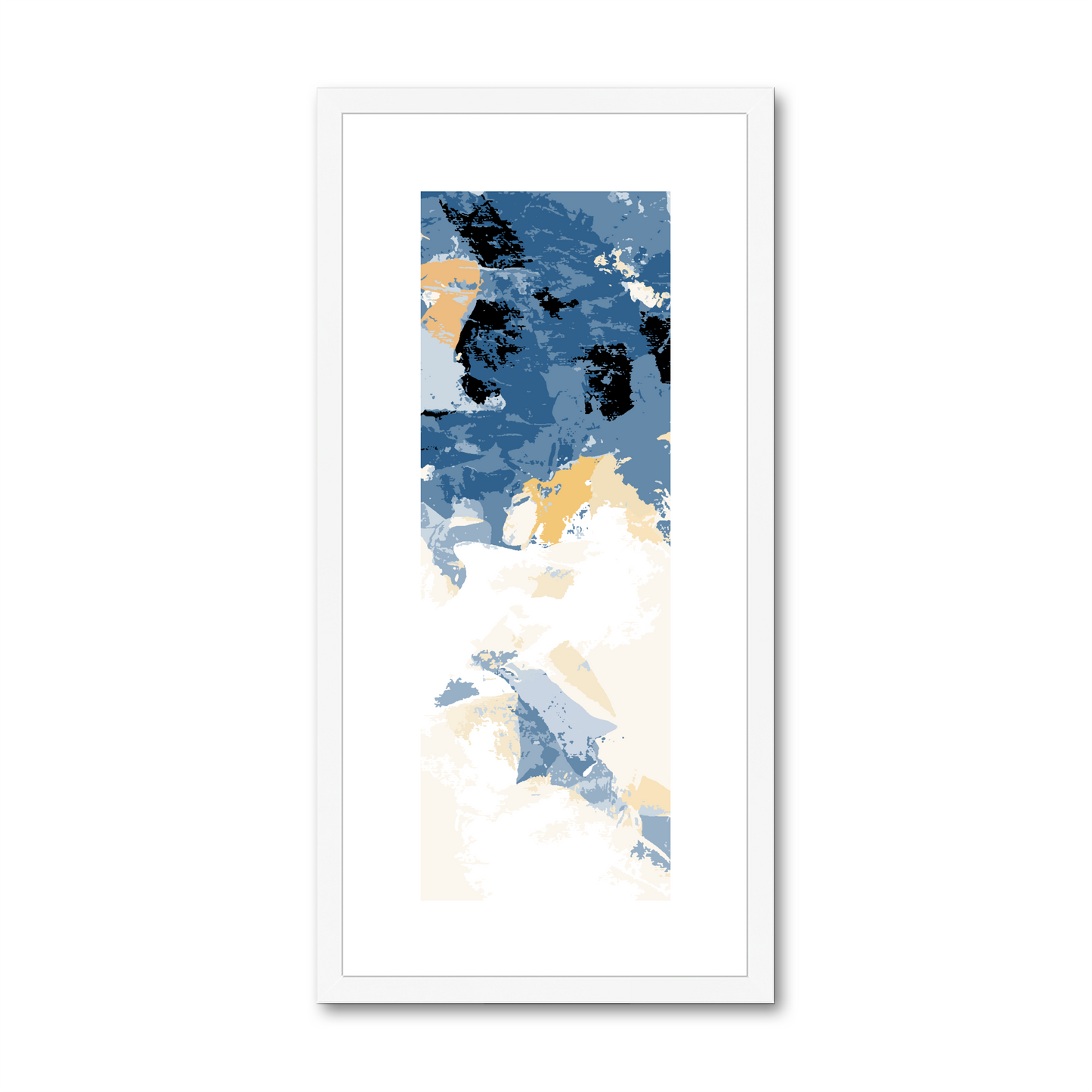 Framed Graphic Art Print, White Mat - 12x24 inches | FP-1230-7693