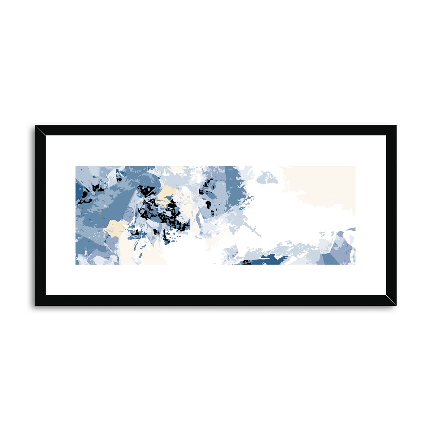 Framed Graphic Art Print, White Mat - 12x24 inches | FP-1230-7694