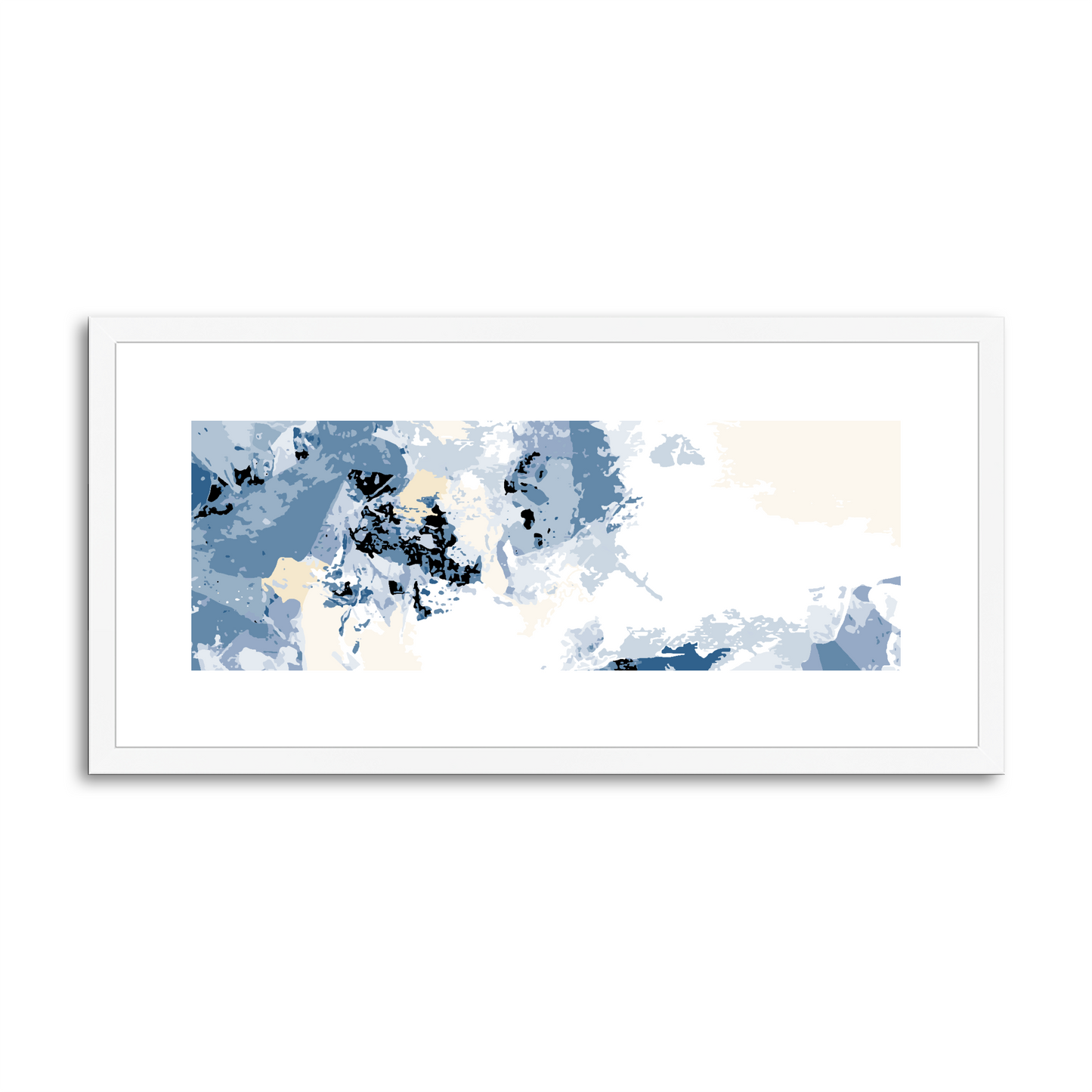 Framed Graphic Art Print, White Mat - 12x24 inches | FP-1230-7694