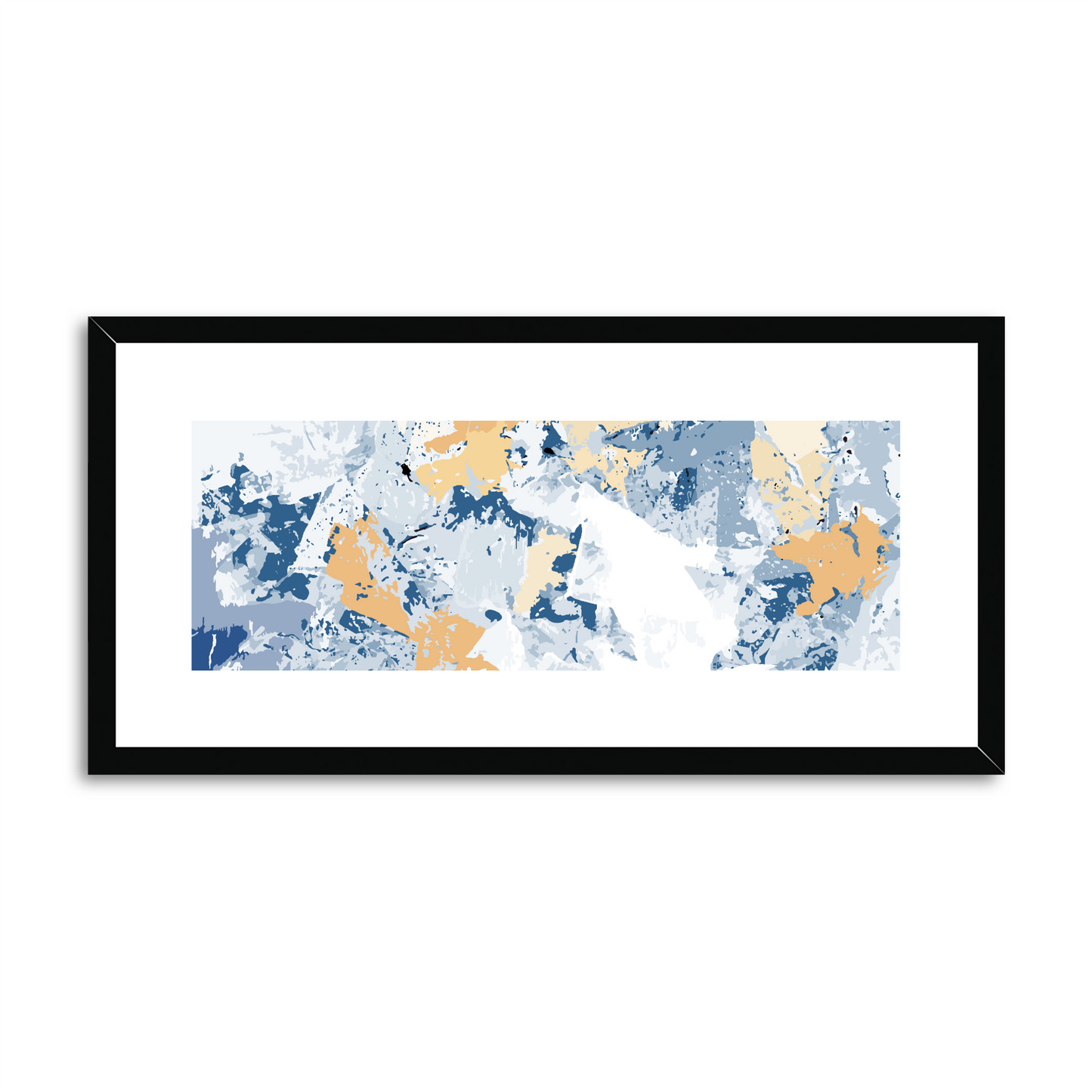 Framed Graphic Art Print, White Mat - 12x24 inches | FP-1230-7695