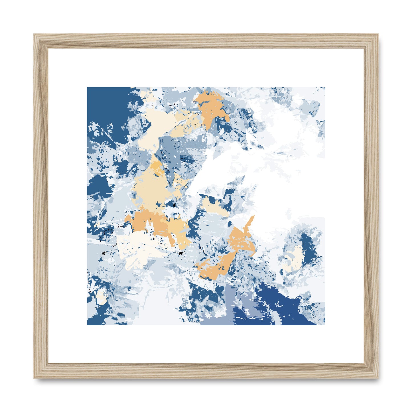 Framed Graphic Art Print, White Mat - 8x8 12x12 16x16 20x20 24x24 28x28 inches | FPS-1230-7695